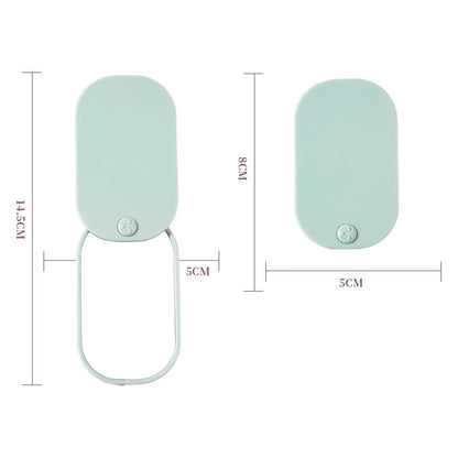 Zonyin HD Recyclable Plastic Small Makeup Mirror Portable Square Rounded Flip Pocket Mirror With Customized Logo