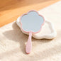 Zonyin New Arrival Flower Shape Handheld Single-Sided Makeup Mirror Plastic Travel Mirror Print Custom for Promotional