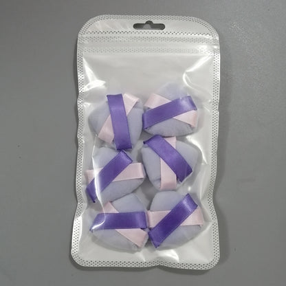 Zonyin Wholesale Cheap Small Finger Soft Velour Powder Puffs Triangle Mini Velvet Face Makeup Puff for Loose Powder
