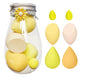 High Resilience 6Pcs Teardrop Mini Beauty Makeup Tools Blender Puff Foundation Blending Makeup Sponge Set With Bottle Box