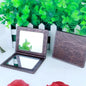 Zonyin Wholesale square PU Leather Makeup Mirror Portable Crocodile Skin Compact Pocket Mirror Cosmetic Travel Mirror for Girl