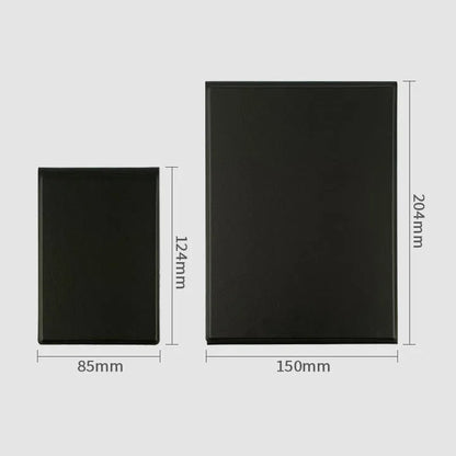 Zonyin High Quality Rectangle Folding PU Leather Mirror Custom Logo Portable Large Desktop Makeup Mirror with Adjustable Stand