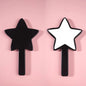 Zonyin Wholesale Customized Logo Five Pointed Star Shaped Handheld Makeup Mirror Portable Plastic Hand Mini Mirror for Girl