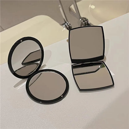 Zonyin Luxury Double-Sided Square Travel Cosmetic Mirror Handheld Pocket Mirror Personalized Makeup Mirror with Custom logo