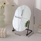 Zonyin Desktop Oval Rotating 360 Makeup Mirror Ins Style Dressing Table Mirror High Aesthetic Bedroom Vanity Mirror