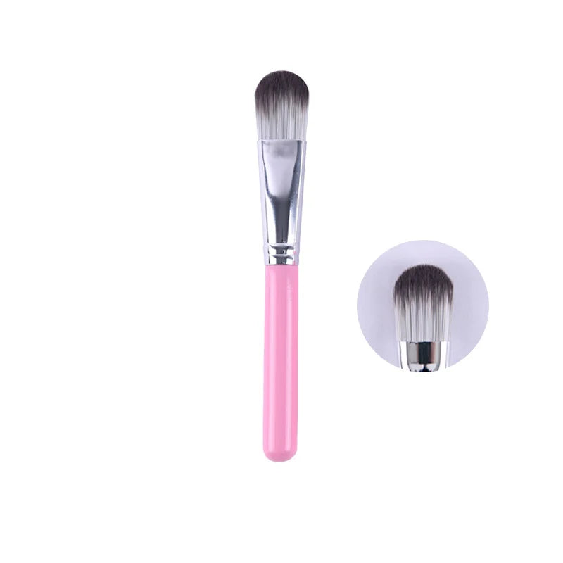 Zonyin Custom Private Label Facial Mask Brush Applicator Professional Makeup Vegan Wooden Face Mask Brush Soft Hair Wholesale