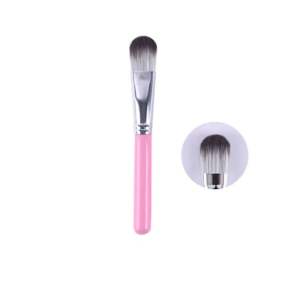 Zonyin Custom Private Label Facial Mask Brush Applicator Professional Makeup Vegan Wooden Face Mask Brush Soft Hair Wholesale
