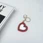 Zonyin PU Leather Makeup Mirror Key Chain Custom Logo Blank Promotional Gifts Portable Pocket Mirror Heart Mirror Keychain Bulk