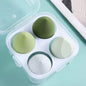 Zonyin Dry and Wet Dual-purpose Makeup Egg Puff, Makeup Egg Sponge Ball, Super Soft, 4-pack Makeup Egg Cover Box