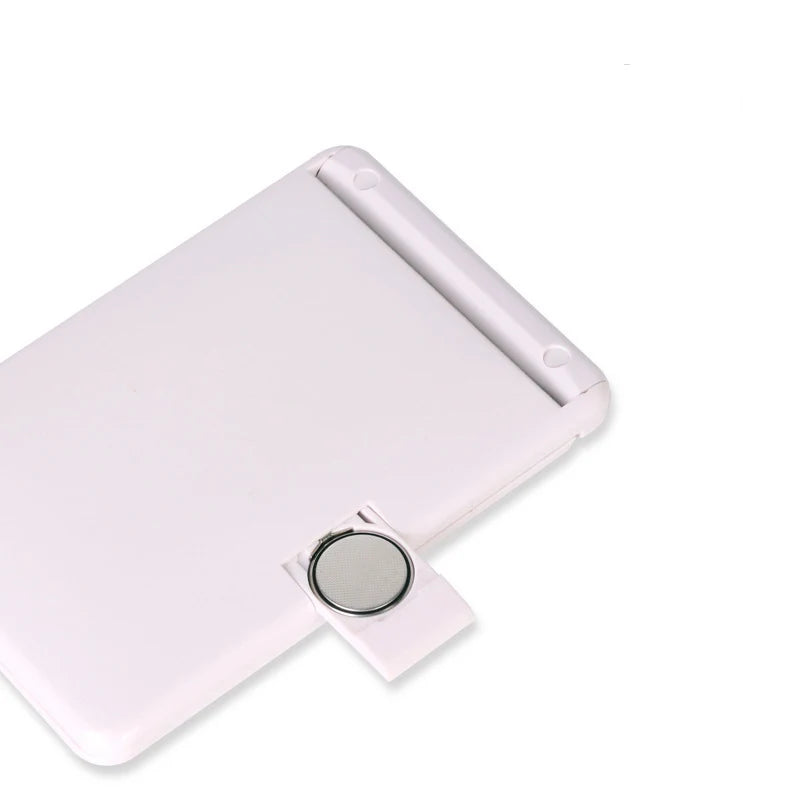 Zonyin Promotion Portable LED Lights Makeup Mirror With 2X Magnifying Logo Travel Makeup Folding Compact Mirror With Customized
