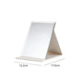 Factory Direct Silver Finish Foldable Square Glass Frame Cosmetic Mirror with Magnifying Feature for Desktop Use