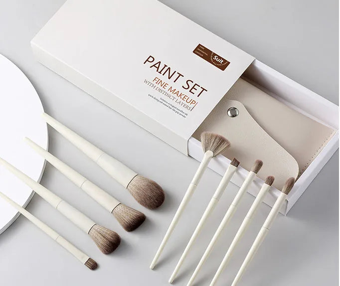 Zonyin 10 Pcs Factory High Quality Custom Logo Plastic Portable Travel Cosmetic Makeup Brush Kits Makeup Brushes Set