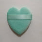 Zonyin Wholesale Powder Puff Custom Logo Soft Velour Cosmetic Puffs Pink Heart Powder Puff