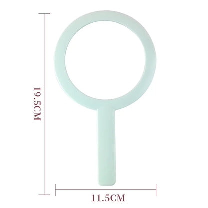 Zonyin Plastic Round Customized Logo Small Portable Makeup Mirror New Design Round Handheld Travel Mirror with Personalization