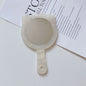 Zonyin Custom Logo Portable Cat-Shape Handheld Makeup Mirror Acetate Handle Small Cute Cosmetics Mirror for Women's Travel Use