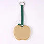 Zonyin Christmas Apple Design Baby Pink Pocket Makeup Mirror Customized Private Logo Small Mirror with Hanging Rope and Key Ring