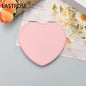 Zonyin Wholesale Private Label Heart Shape Pocket Mirror Double-Side Pu Portable Compact Travel Size Cosmetic Heart Mirror