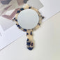 Zonyin Wholesale Diamond Pattern Acetate Makeup Mirror Portable Handle Handheld Cosmetic Mirror Colorful Women for Daily Use
