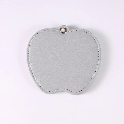 Zonyin Wholesale Gold Silver Apple Designed Travel Makeup Mirror Custom Logo Portable Small Pocket Mirrors for Christmas Gifts