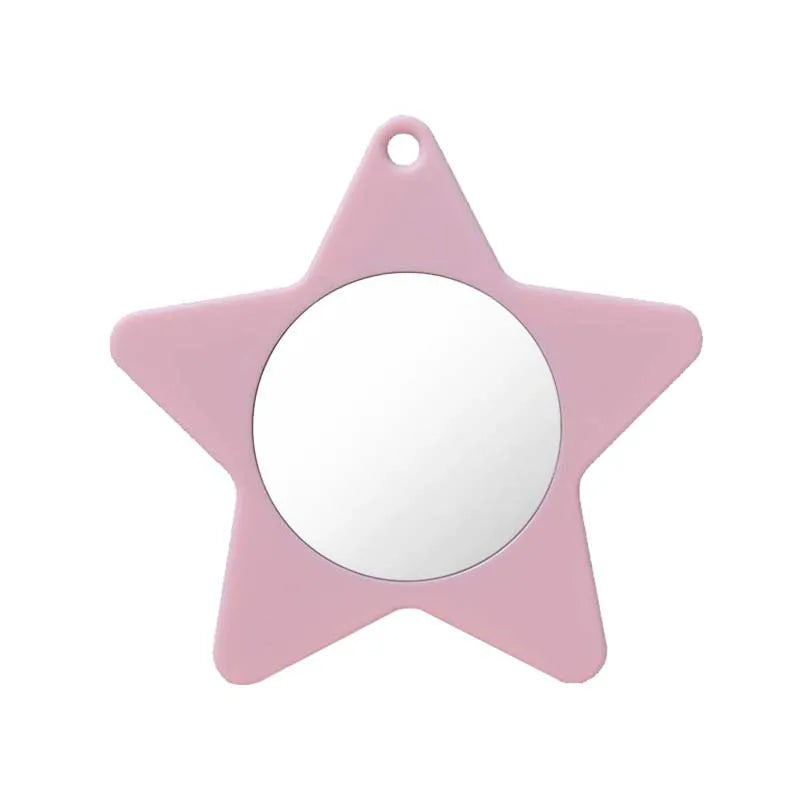 Zonyin Star Shape Mini Handheld Small Vanity Mirror Personalized Logo Wholesale Makeup Cosmetic Mirror Promotion