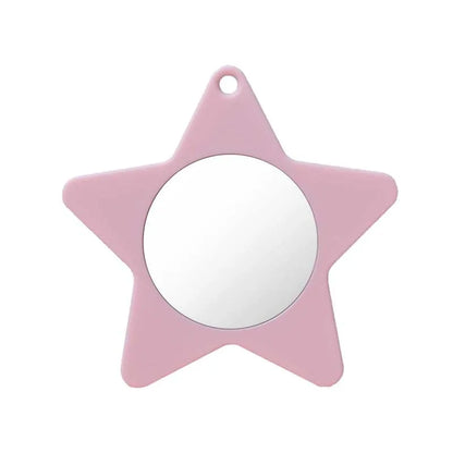 Zonyin Star Shape Mini Handheld Small Vanity Mirror Personalized Logo Wholesale Makeup Cosmetic Mirror Promotion