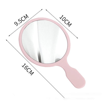 Zonyin High Quality Plastic Hand Held Cosmetic Mirror for Girls Cute Kids Handheld Travel Mirror Custom Makeup Mirror with Logo