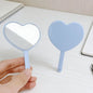 Wholesale Mini Heart Shaped Mirror HD Custom Logo Plastic Hand Held Makeup Mirror Cute Portable Cosmetic Pocket Mirror for Women