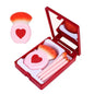 Zonyin New Design Cosmetic Mirror Set Private Label Square 5 Piece Portable Travel Makeup Mirror Set with case and Brush