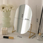 Zonyin Desktop Oval Rotating 360 Makeup Mirror Ins Style Dressing Table Mirror High Aesthetic Bedroom Vanity Mirror