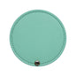 Zonyin Wholesale White Round Pocket Mirror Pu Leather Glass Small Travel Cosmetic Mirror for Women Girls