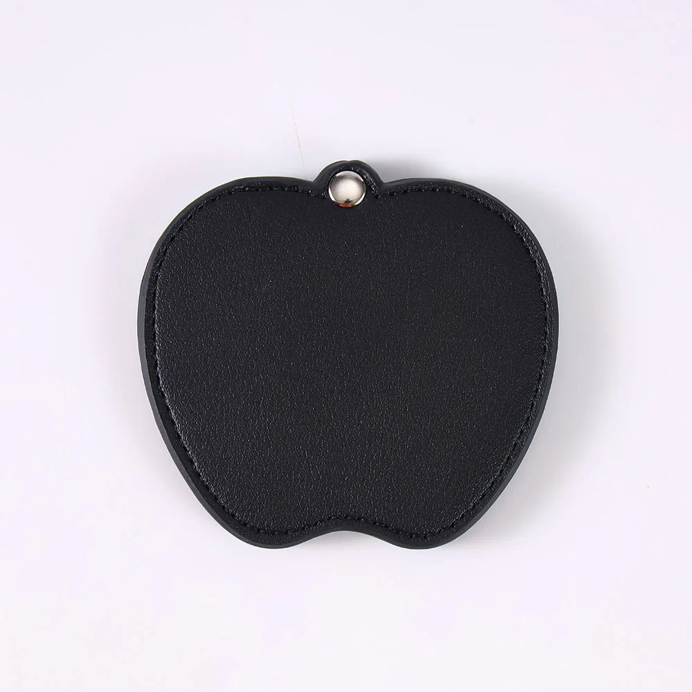 Zonyin Wholesale Gold Silver Apple Designed Travel Makeup Mirror Custom Logo Portable Small Pocket Mirrors for Christmas Gifts