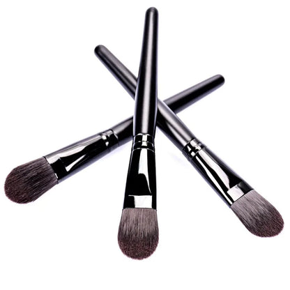 Zonyin Wholesale Black Wood Handle Face Mask Brush Custom Logo Wooden Facial Clay Mask Brush Applicator for Mud Mask