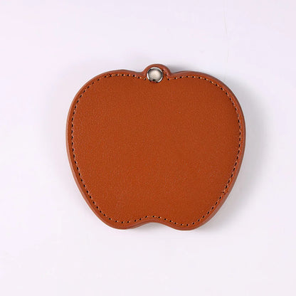 Zonyin Wholesale Gold Silver Apple Designed Travel Makeup Mirror Custom Logo Portable Small Pocket Mirrors for Christmas Gifts