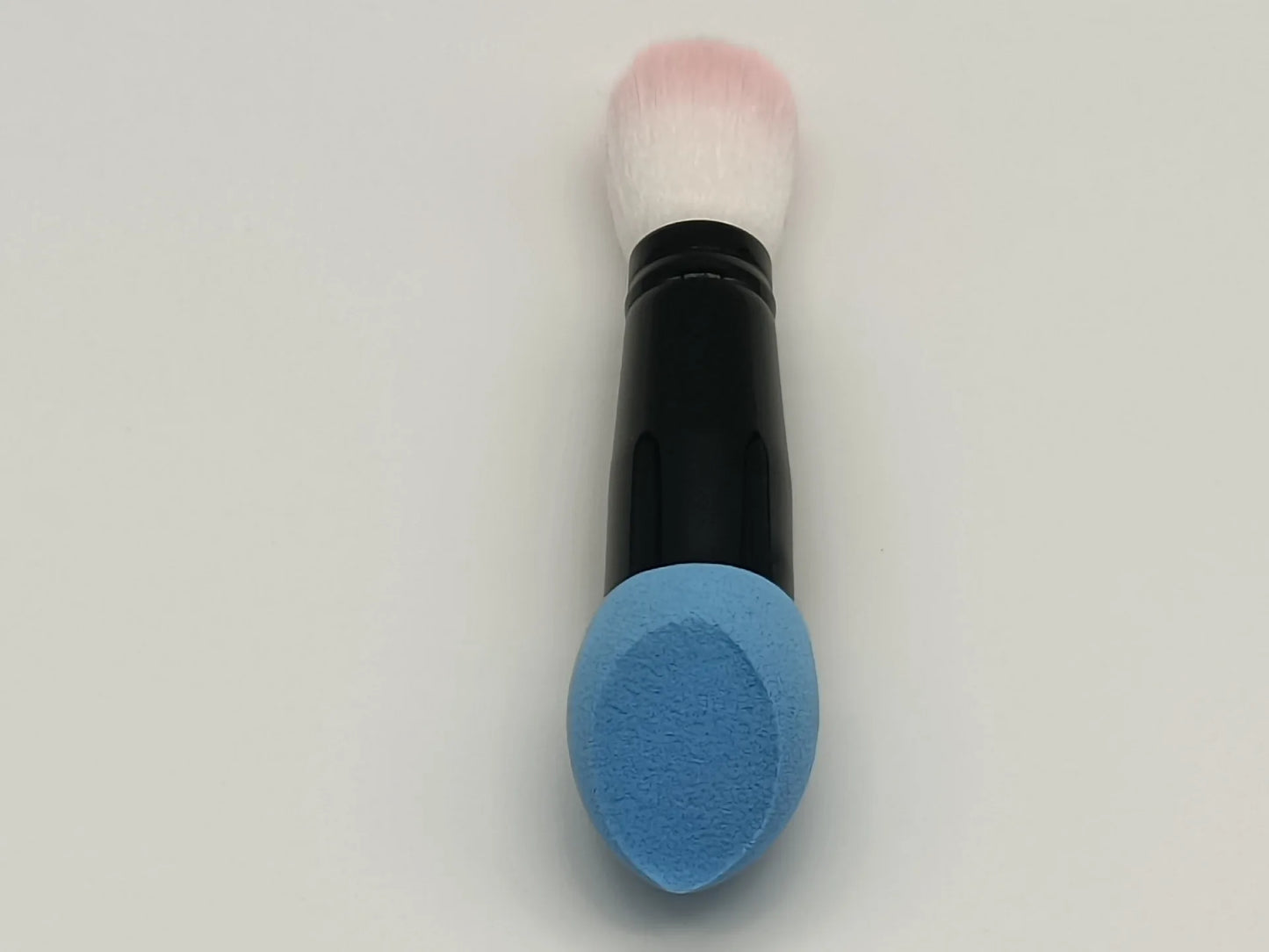 Zonyin Multi-Colored Cheap Portable Small Mini Double Headed Makeup Sponge and Powder Brush for Face