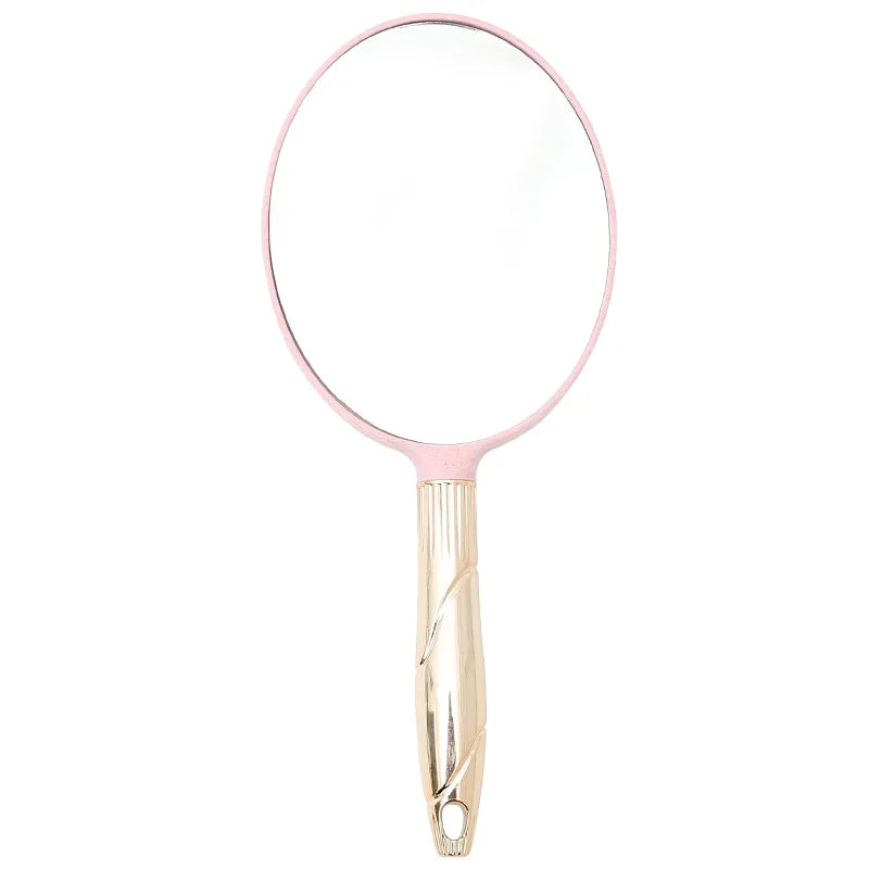 Zonyin Wholesale Custom Vintage Plastic Square Oval Hand Held Makeup Mirror European Retro Handheld Portable Cosmetic Mirror