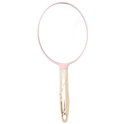 Zonyin Wholesale Custom Vintage Plastic Square Oval Hand Held Makeup Mirror European Retro Handheld Portable Cosmetic Mirror