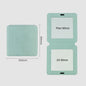 Zonyin Dual Sided 2X Magnification Small Glass Mirror Square Folding Pu Leather Handheld Cosmetic Pocket Mirror for Women Girl
