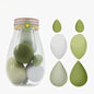 High Resilience 6Pcs Teardrop Mini Beauty Makeup Tools Blender Puff Foundation Blending Makeup Sponge Set With Bottle Box