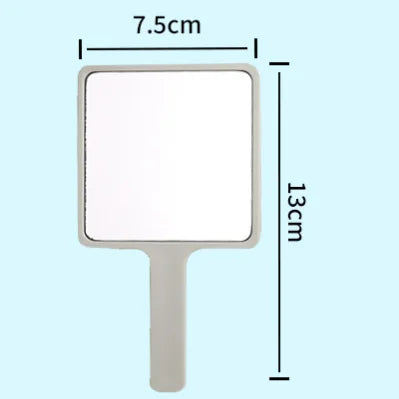 Zonyin Custom logo Square Small Hand Held Cosmetic Mirror Hot Selling Portable Handheld Makeup Mirror for Travel with OEM/ODM