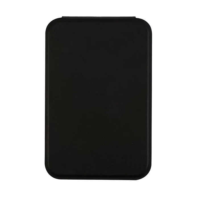 Zonyin High Quality Large Pu Leather Makeup Standing Mirror Big Portable Folding Desktop Cosmetic Mirror with Customized Logo
