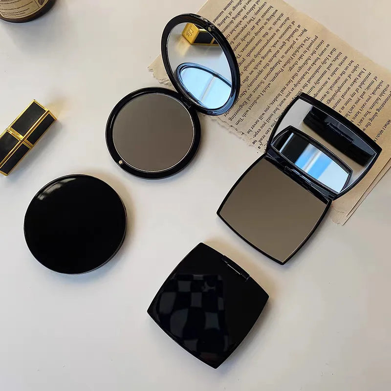Zonyin Luxury Double-Sided Square Travel Cosmetic Mirror Handheld Pocket Mirror Personalized Makeup Mirror with Custom logo