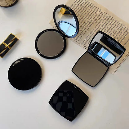 Zonyin Luxury Double-Sided Square Travel Cosmetic Mirror Handheld Pocket Mirror Personalized Makeup Mirror with Custom logo