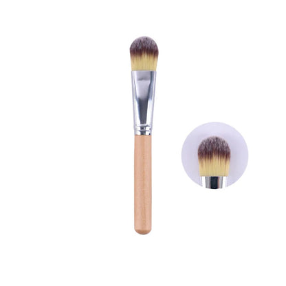 Zonyin Custom Private Label Facial Mask Brush Applicator Professional Makeup Vegan Wooden Face Mask Brush Soft Hair Wholesale