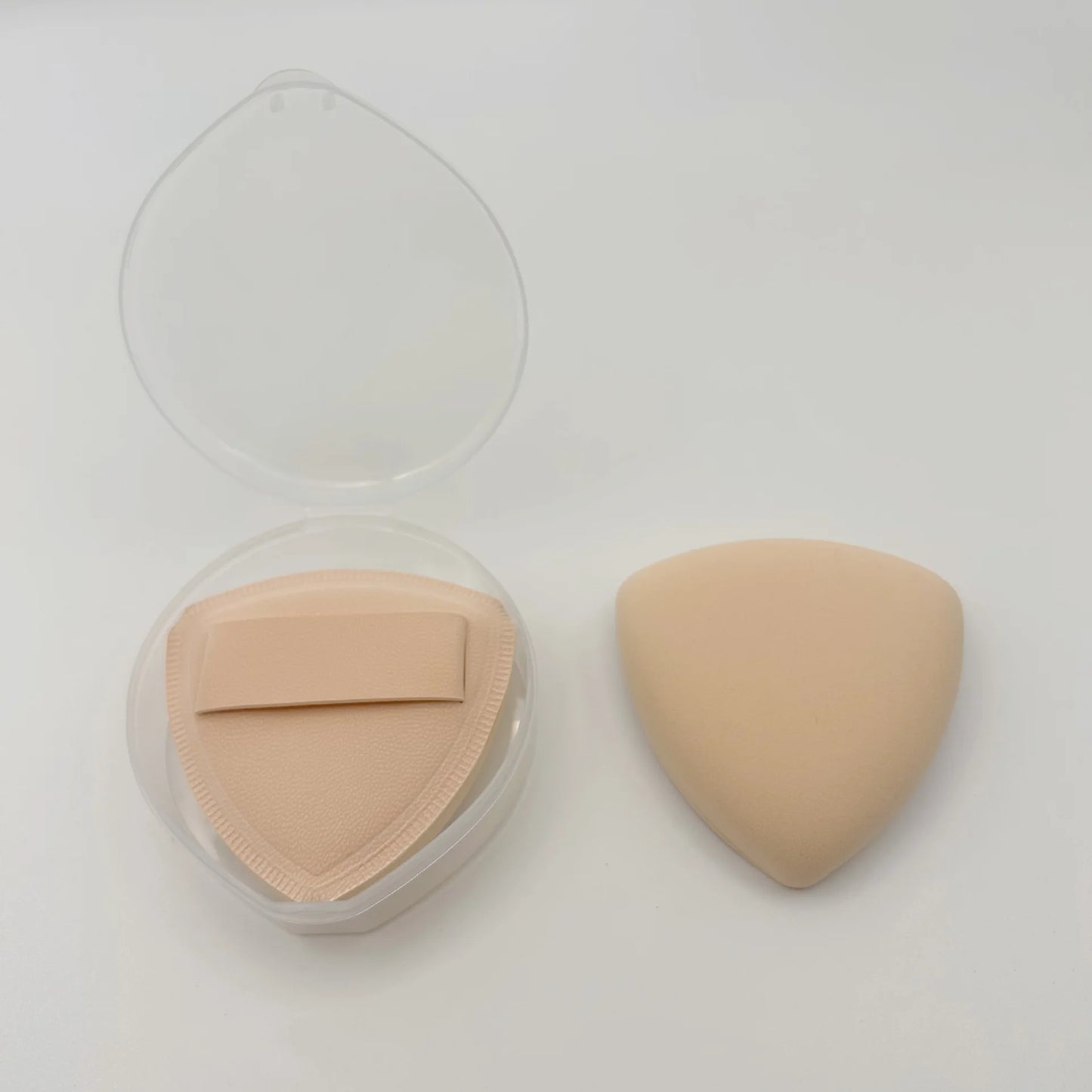 Zonyin Custom Makeup Sponge Puff Super Soft Pu Leather Cosmetic Puff Sponge Black Color Foundation Powder Makeup Puff With Box