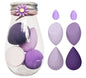 High Resilience 6Pcs Teardrop Mini Beauty Makeup Tools Blender Puff Foundation Blending Makeup Sponge Set With Bottle Box