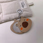 Zonyin Promotion Capybara Makeup Mirror and Comb Cute Acetate Portable Handheld Small Cosmetic Mirror With Car Keychain Pendant
