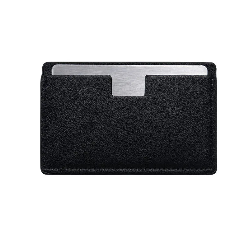 Zonyin Wholesale Rectangle Pull-out Design Travel Makeup Stainless Steel Mirror Custom Your Brand Logo With Pu Leather Case