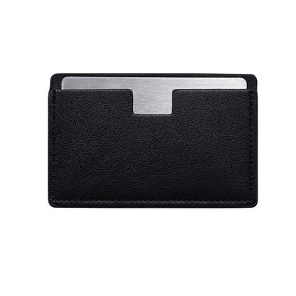 Zonyin Wholesale Rectangle Pull-out Design Travel Makeup Stainless Steel Mirror Custom Your Brand Logo With Pu Leather Case