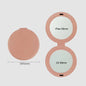 Zonyin New Design Double-Sided Round Pocket Mirror 1X 2X Magnifying Pu Leather Small Compact Makeup Mirror for Women