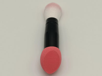 Zonyin Multi-Colored Cheap Portable Small Mini Double Headed Makeup Sponge and Powder Brush for Face